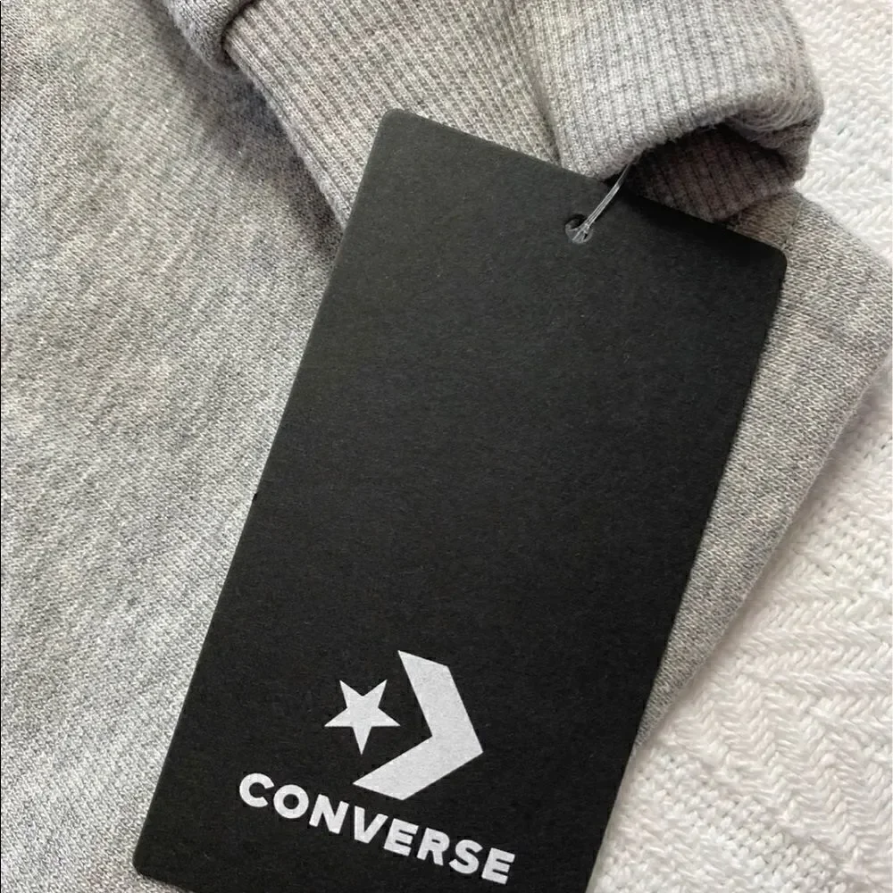 CONVERSE ALL STAR GIRLS MEDIUM Size 6 (5-6 years) Gray Hoodie